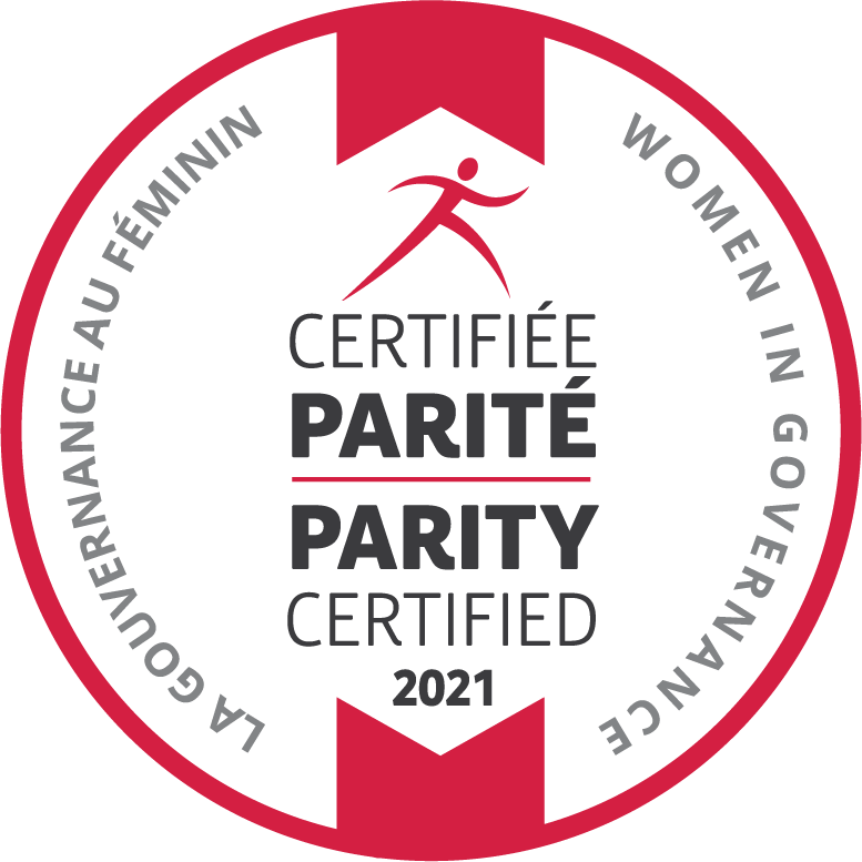 Award logo - Gender Parity certification 2021